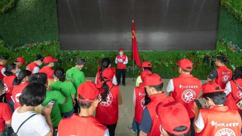 6.5日与丙门社区开展“美丽中国 我是行动者”主题党日活动8