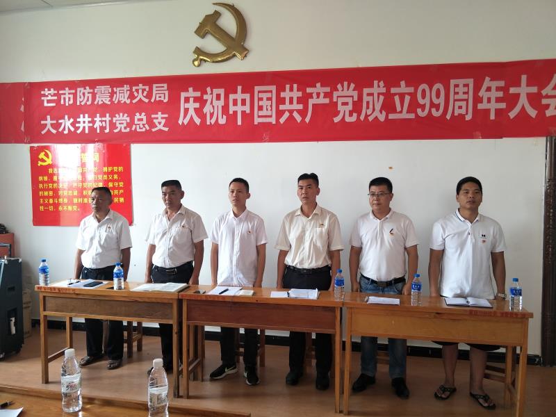 2020.7.2与大水井村党总支庆祝中国共产党成立99周年大会1