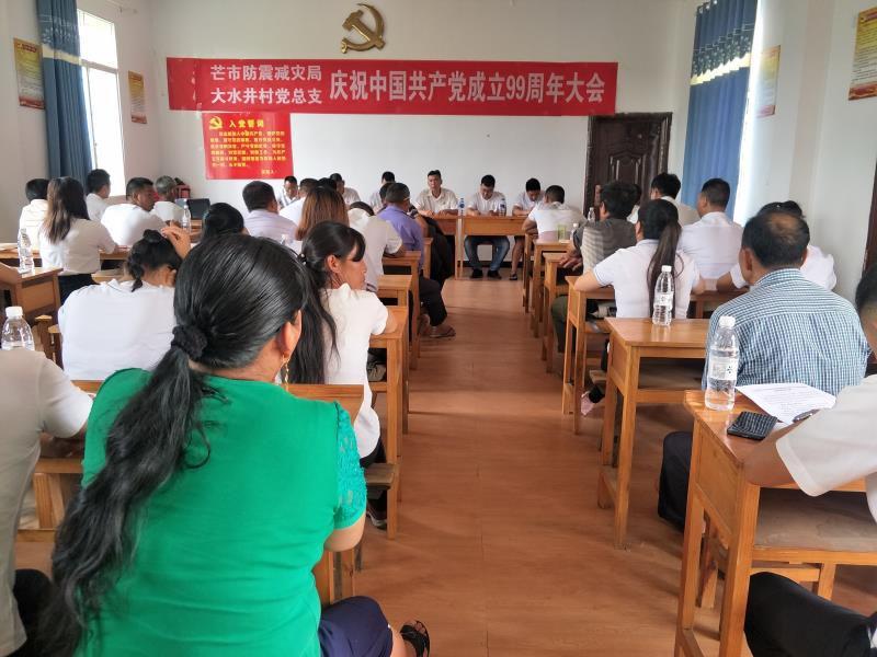 2020.7.2与大水井村党总支庆祝中国共产党成立99周年大会4