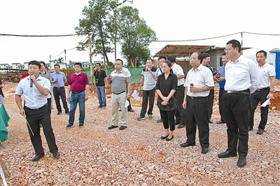 实地查看后谷2万吨速溶咖啡纯粉生产线建设项目