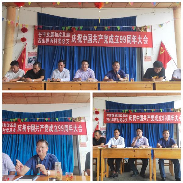芒市发展和改革局袁国俊和西山乡排早海讲授党课