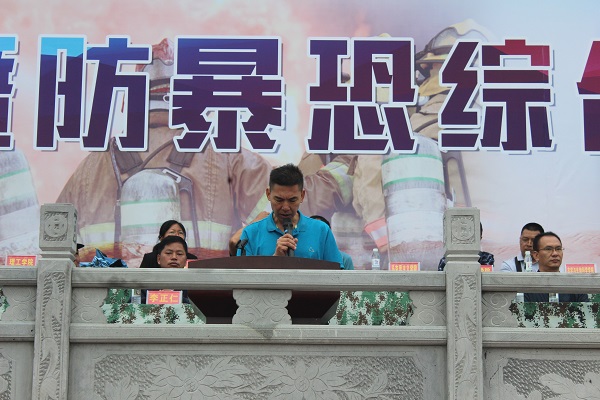 2020年10月22日，州、市防震减灾局到德宏师范专科学校开展地震应急演练指导工作6jpg