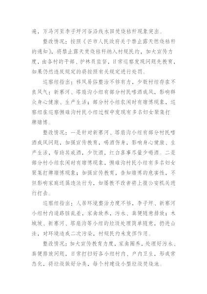 中共中山乡委员会关于巡察整改情况的通报_20