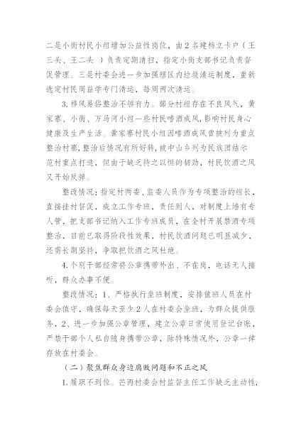 中共中山乡委员会关于巡察整改情况的通报_12