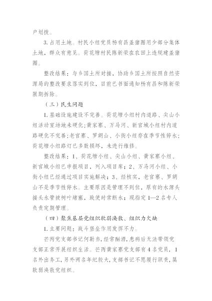 中共中山乡委员会关于巡察整改情况的通报_15