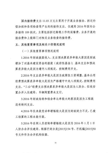 芒市住建局2016年度部门决算及“三公”经费公开公示0009